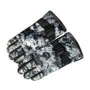 Kcodviy Kids Winter Warm Windproof Cold Weather Outdoor Sports Gloves For Boys Girls Snow Gloves Ski Gloves N Ice Gloves Long Mittens Kids Kid Thermal Boy Boy Girl Boy Snowboards Winter Wool Bo